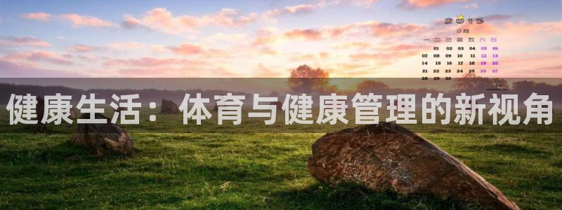 必一体育网页登陆：健康生活：体育与健康管理的新视角