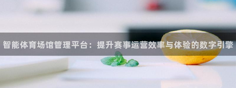 必一体育官方网站入口：智能体育场馆管理平台：提升赛事运营效率